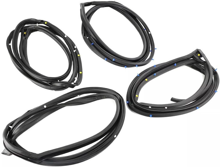 ya 10 9.16 baidi 4 x for Corolla 2007-2013 Front Rear Door Weatherstrip Rubber Circle
