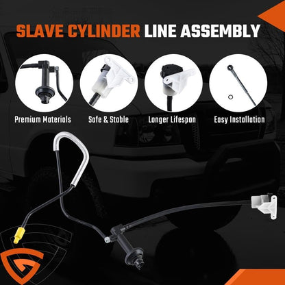 ya 4 8.10 Pre-Filled Clutch Master Cylinder Slave Line For 95-11 for Ford Ranger 2.3 2.5 3.0L