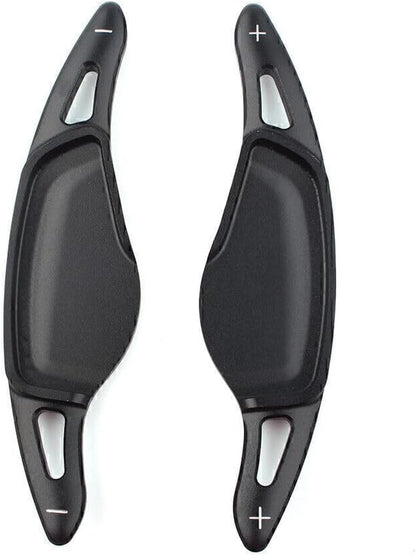 ya 10 9.16 zhengce 2x Aluminum Steering Wheel Paddle Shifter for BMW 5 7 Series X3 X4 X5 Black