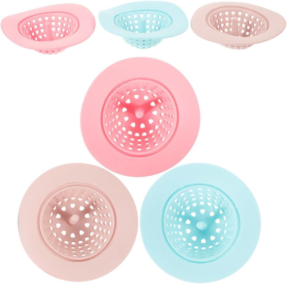 ya 14 9.20 baidi 6pcs Silicone Sink Strainer Drainer Hair Filter Garba Stopper Waste Hair-1