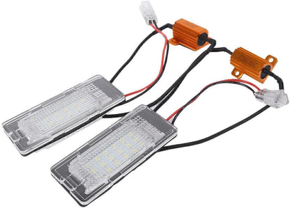 ya 13 9.15 baidi 2pcs 18LED No Error License Plate Lights for VW Touran Touareg Polo Jetta 2