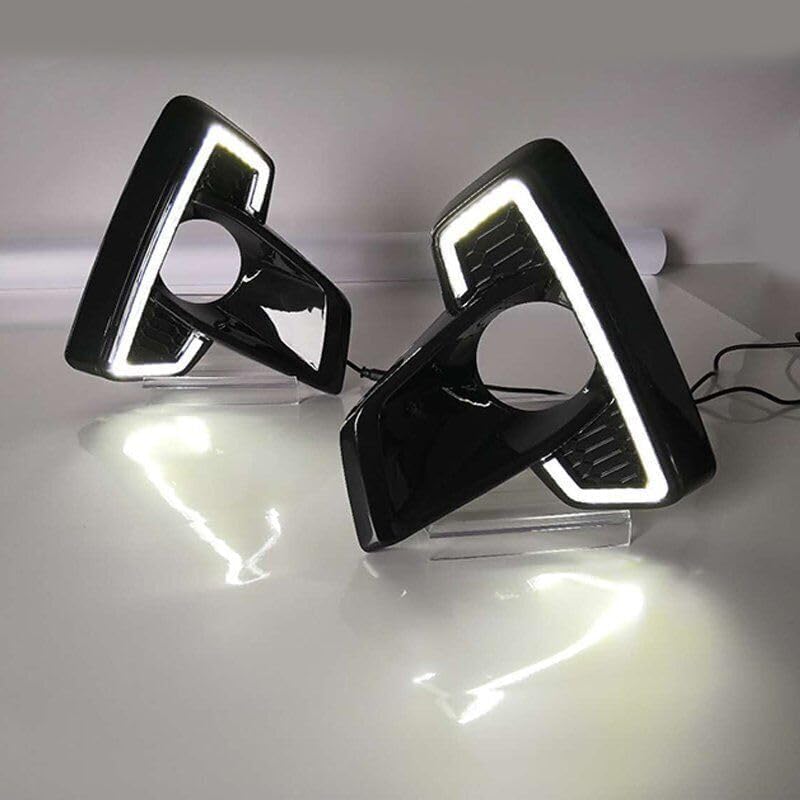 ya 2 8.15 Suitable for Toyota Hilux Rocco 2018 automatic LED DRL daytime running lights fog lights