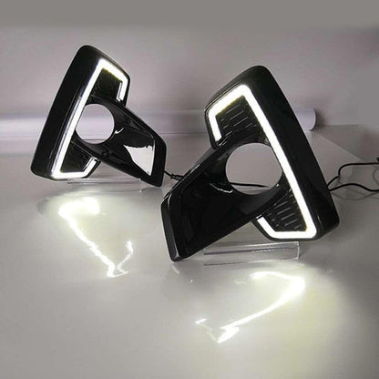 ya 2 8.15 Suitable for Toyota Hilux Rocco 2018 automatic LED DRL daytime running lights fog lights