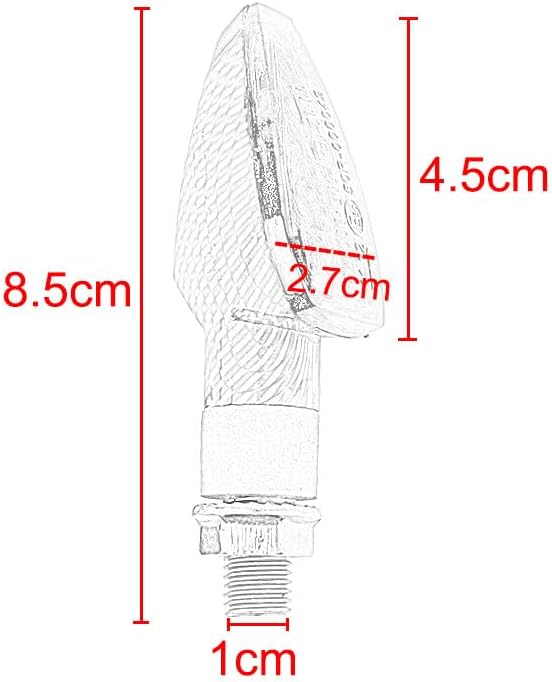 ya 4 8.10 4Stck LED Motorrad Blinker for Miniblinker Licht Universal Roller 12V Mit E-Gepr¨¹Ft