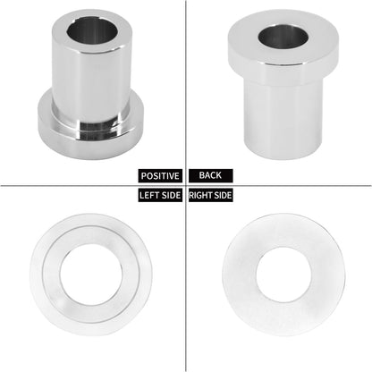 ya 5 8.24 baidi Chrome Handlebar Riser Bushings Kit Fit for Harley Softail 2018-Up Touring 83-Up