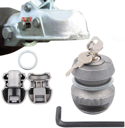 ya 4 8.8.2 Universal Hitchlock Insertable Trailer Hitch Coupling Lock Tow Ball Caravan Lock