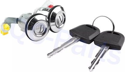 ya 5 8.24 baidi Suitable for Mitsubishi L200 96-06 Right and Left 2 Door Lock Rod and Key Set YE05506A