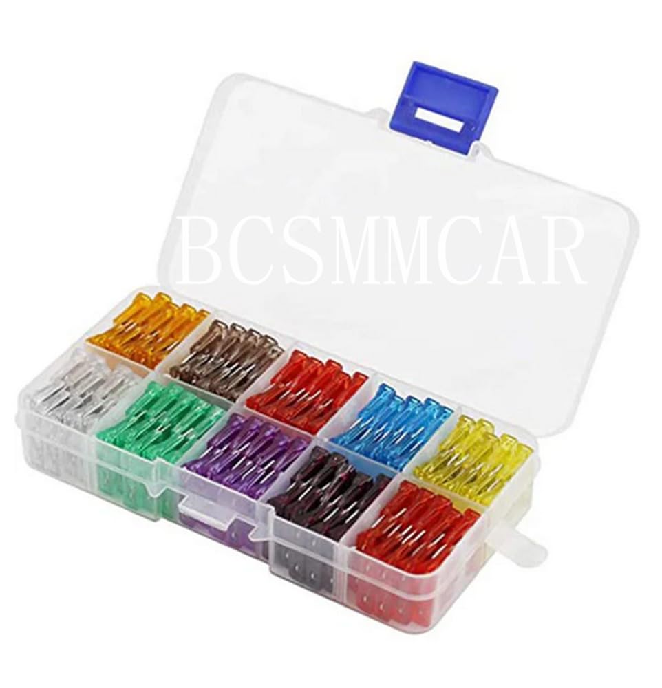 ya 6 8.24 baidi 50x Car Truck Micro Blade Fuses 5A 7.5A 10A 15A 20A 25A 30A Fuse Assortment Kit