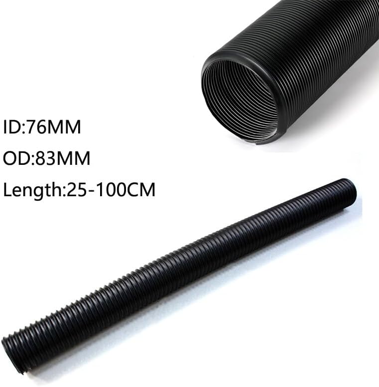 ya 4 8.8.2 3 76mm Car Cold Air Intake Pipe Flexible Inlet Duct Tube Hose System