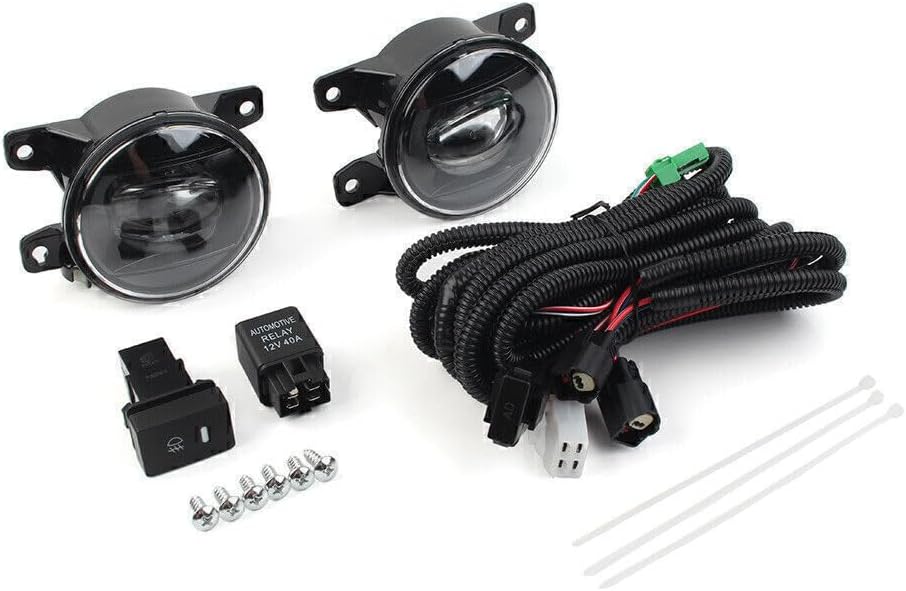 ya 4 8.10 1 Pair Front LED Fog Light Lamps w/Cable Switch for Honda for Civic Sedan 2022+