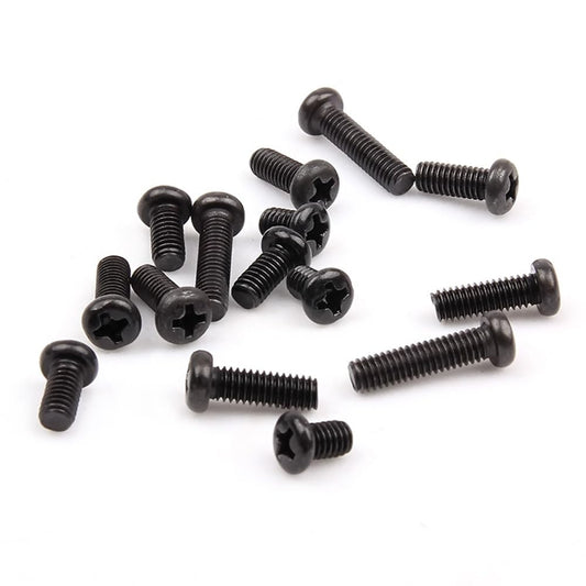 ya 16 10.20 baidi M1 M1.2 M1.4 M1.6 M1.7 M2 Black Phillips Cross Pan Head Small Micro Bolts Screws
