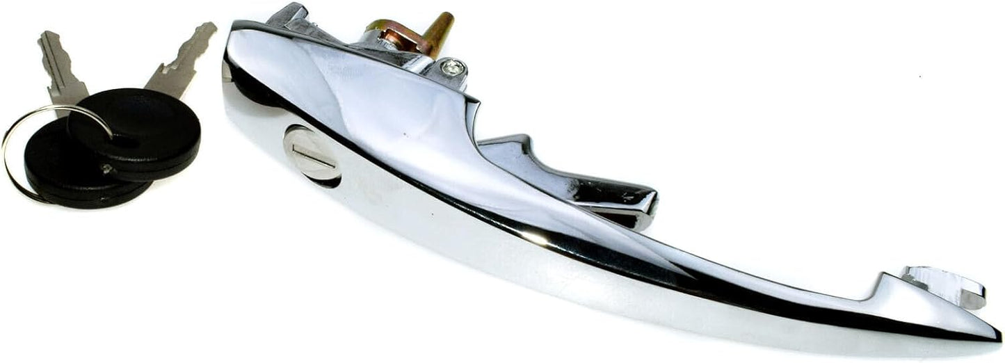 ya 4 8.8.2 Front Door Handle with Key Chrome RHD LHD for VW Bug GHIA Super Beetle 1968-1979