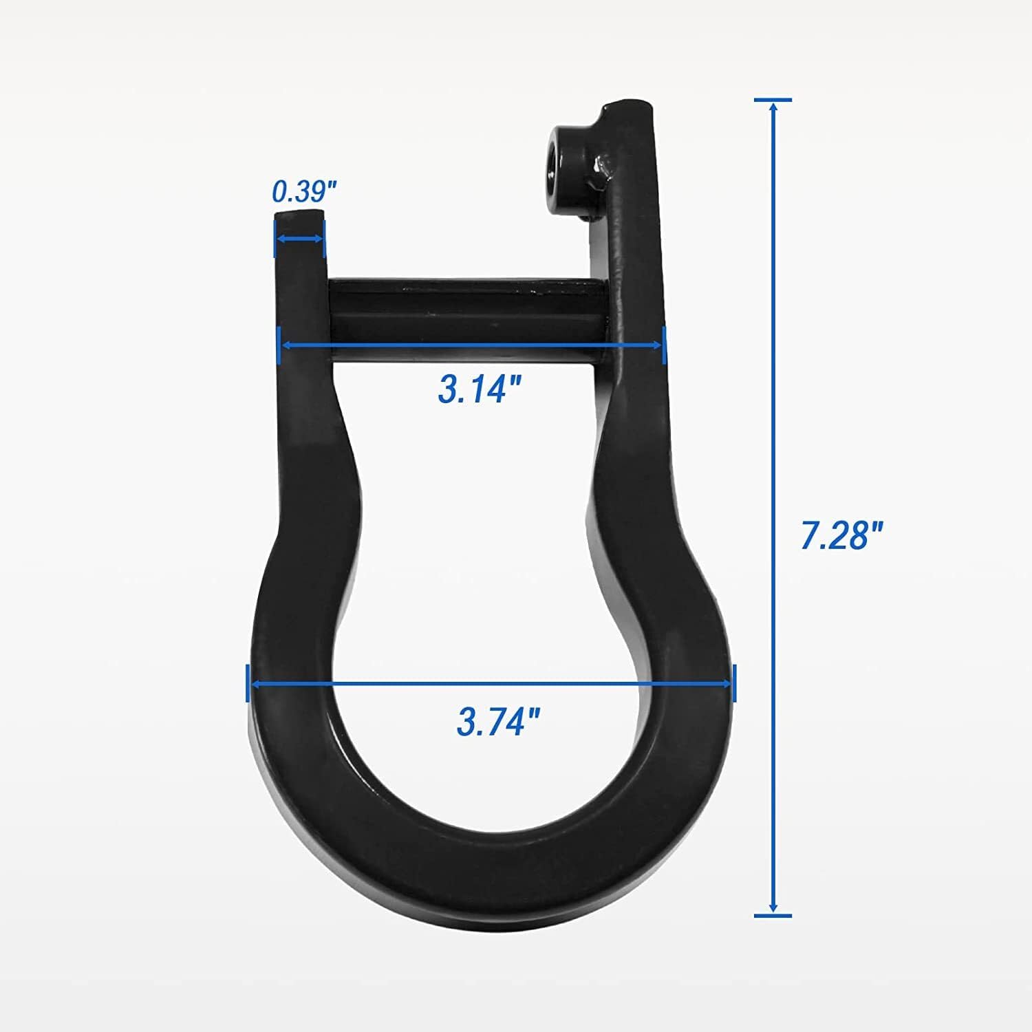 ya 5 8.24 baidi Pair Black Tow Hooks for Chevrolet for GMC for Silverado for Sierra 1500 2007-2019 84072463