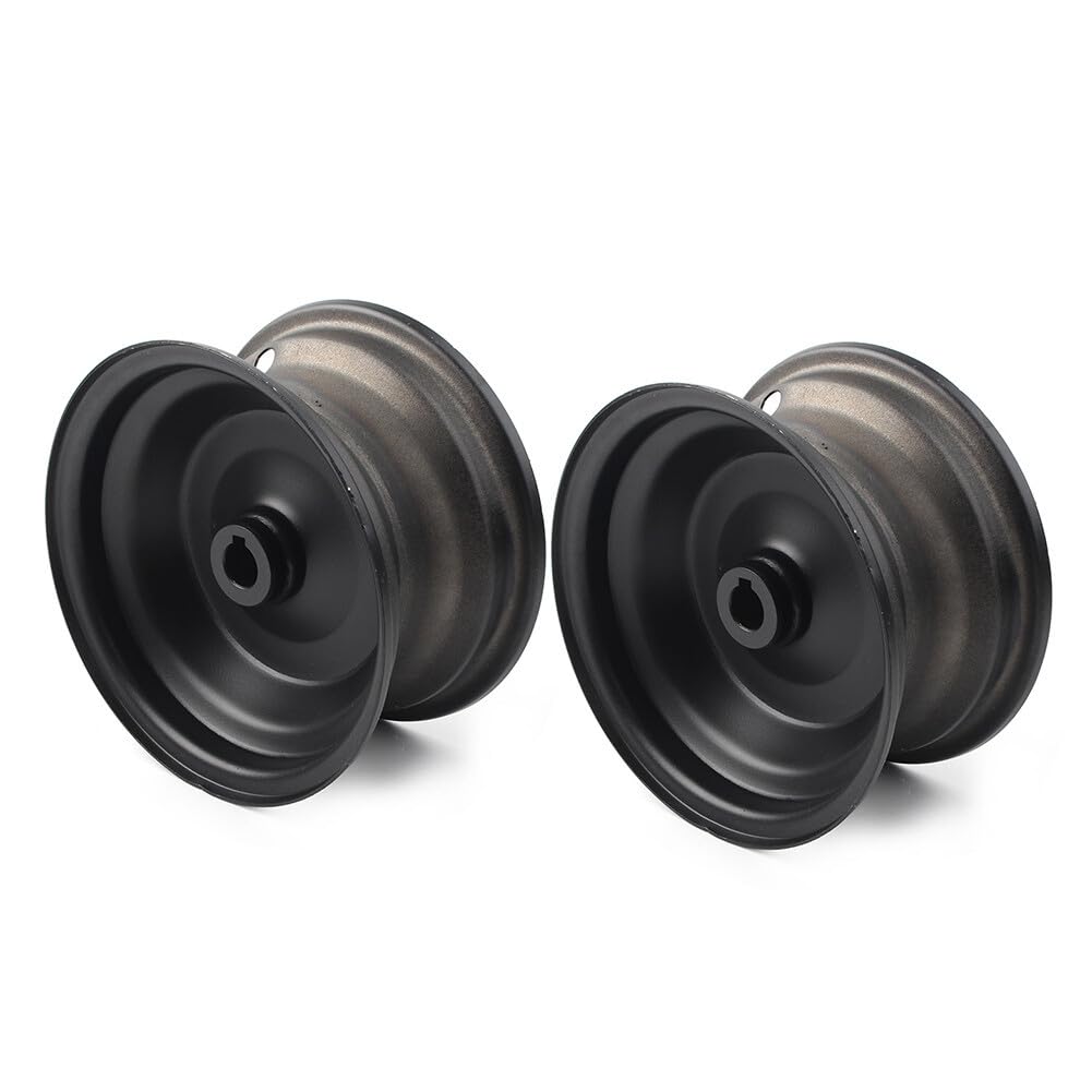 ya 4 8.8.2 2Pcs 6 145/70-6 in Wheel Rim Black for Go Kart Off-Road Dirt Pit Bike