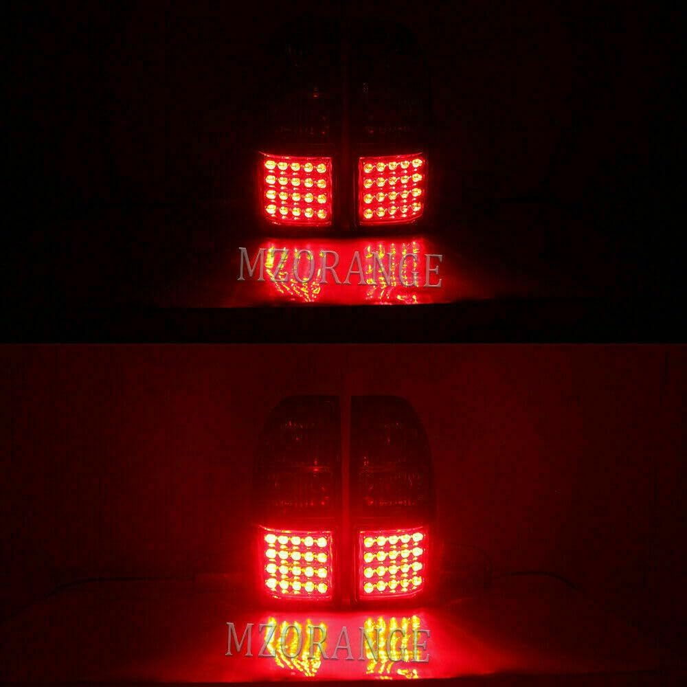 ya 7 8.24 baidi Smoked LED Brake Tail Light Rear Lamp Refit for Toyota Prado LC90 FJ80 1998-2002