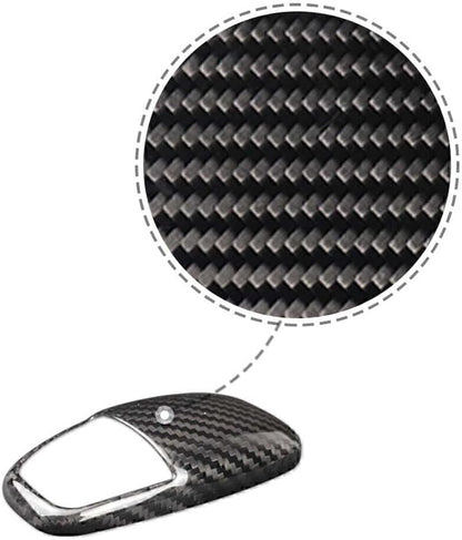 ya 4 8.14 Gear Shift Knob Cover Sticker Trim Fit for Challenger for Charger 2015-2020 Carbon Fiber