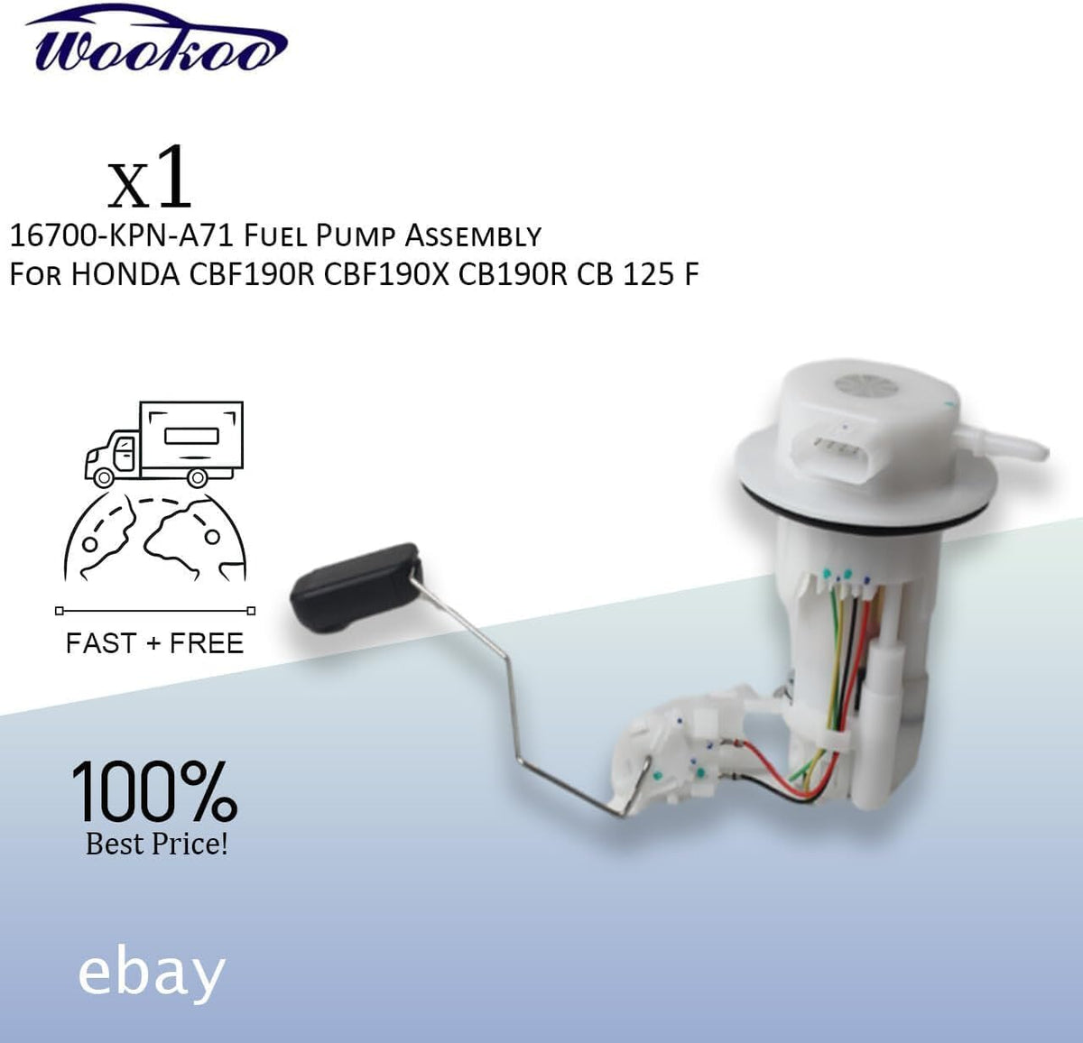ya 14 9.20 zhengce 16700-KPN-A71 Fuel Pump Assembly for Honda CBF190R CBF190X CB190R CB 125 F-1