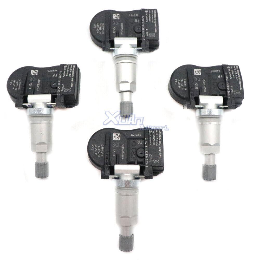 ya 6 8.14 4PCS TPMS 6855539 Tire Pressure Monitor Sensor for BMW M4 M3 F80/F82 F30/F32 New