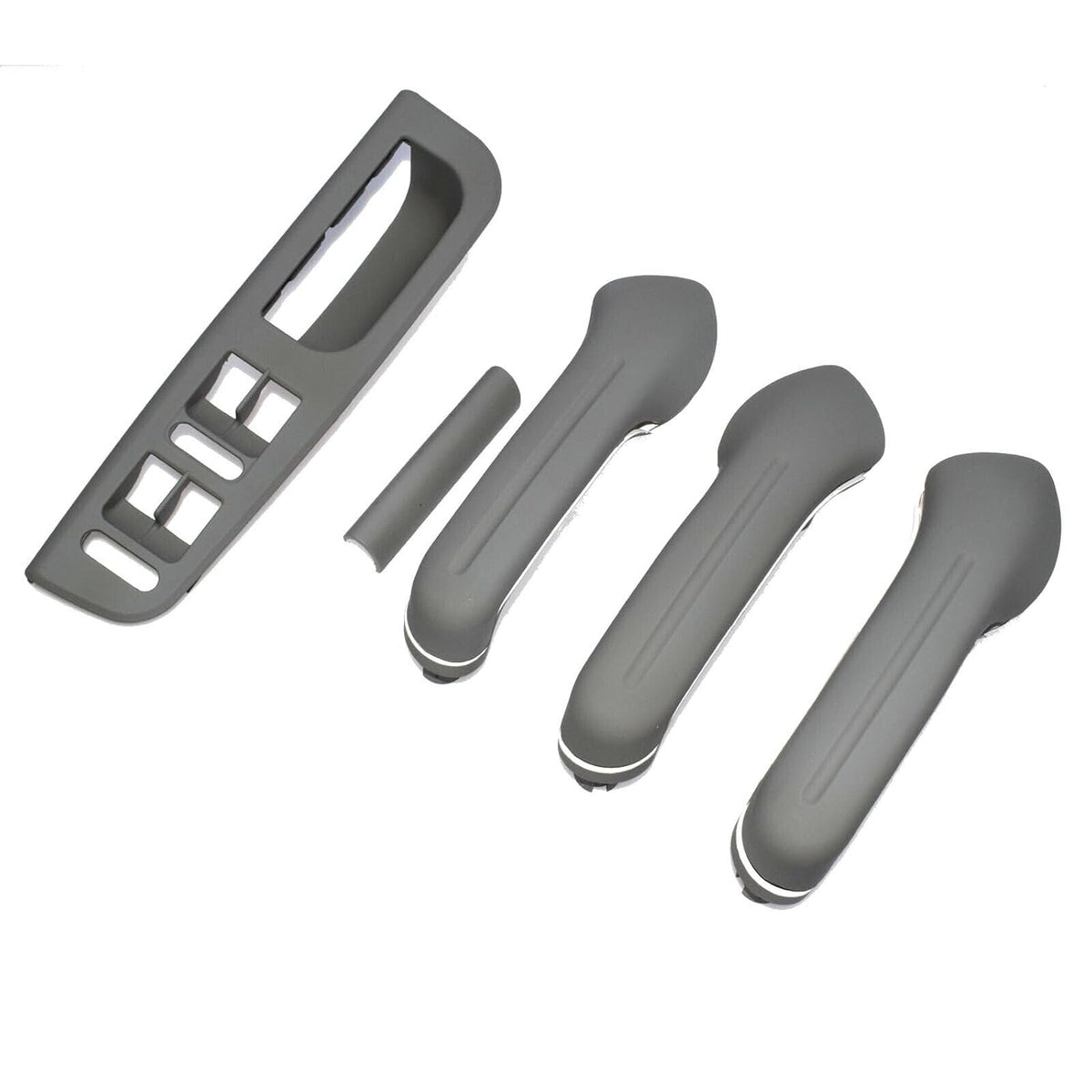 ya 4 8.8 Suitable for VW Golf MK4 Gray Interior Door Grab Handle Cover Switch Frame Decoration 5 Pieces