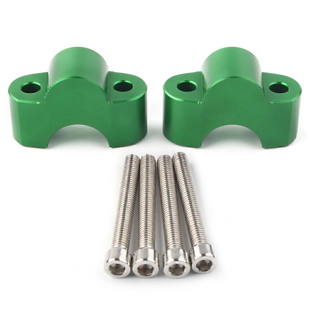 ya 4 8.8.2 Handlebar Bar Risers Mount Bracket Clamp for Kawasaki Z900RS 2018 2019-20 Green
