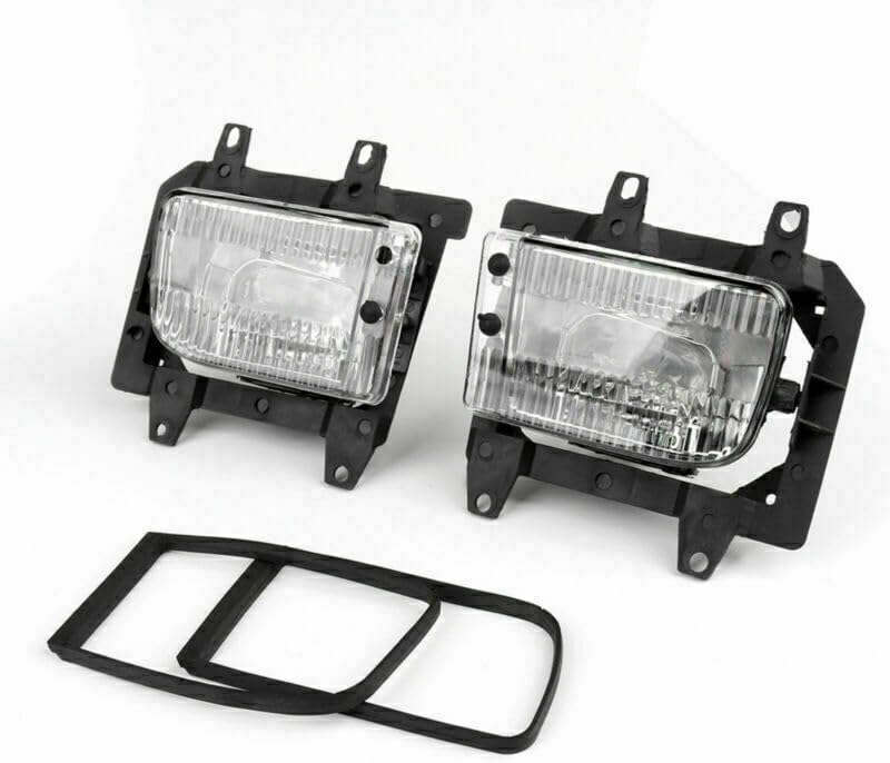 ya 10 9.16 zhengce Front Bumper Clear Plastic Lens Fog Lights Fits 1985-1993 E30 3- Sedan