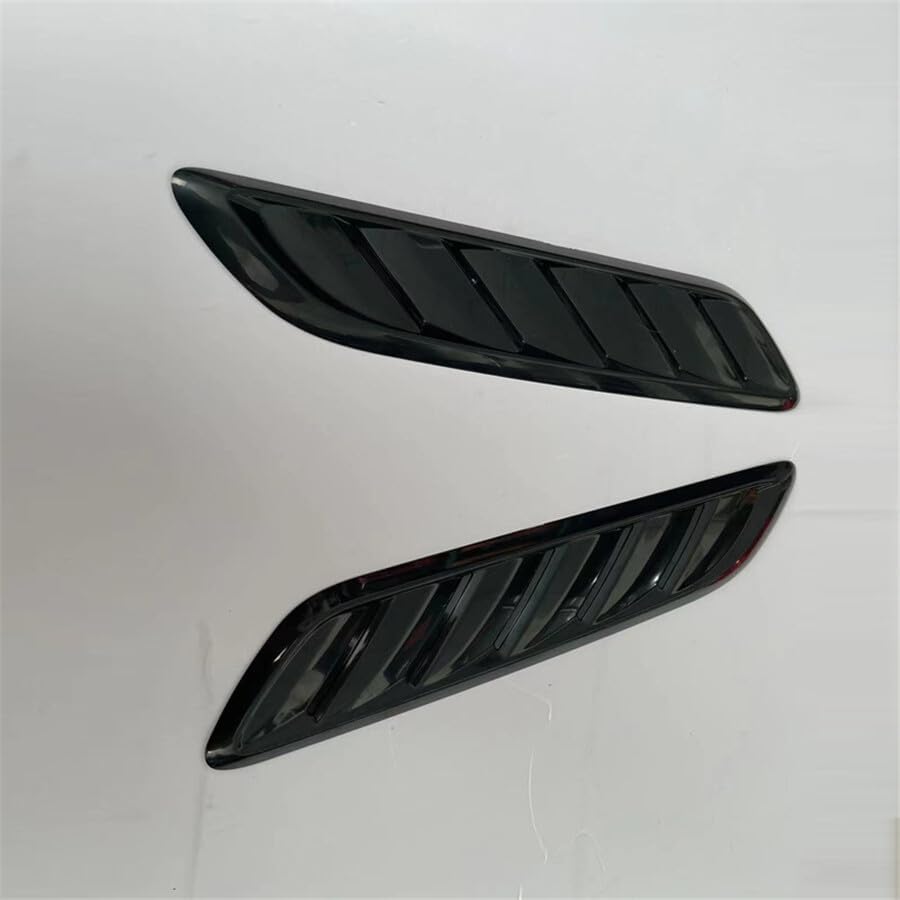 ya 4 8.14 Glossy Black Car Air Flow Intake Hood Scoop Vent Louver Panel Bonnet Cover Decor