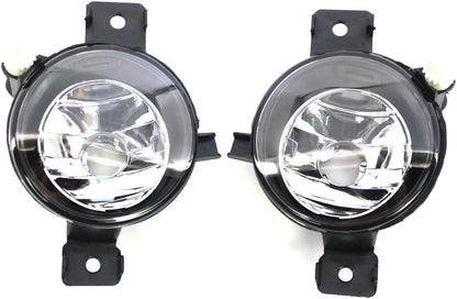 ya 13 9.15 baidi Pair Front Bumper Fog Light Lens Lamp Cover Clear For for BMW X5 E70 2011 2012 2013