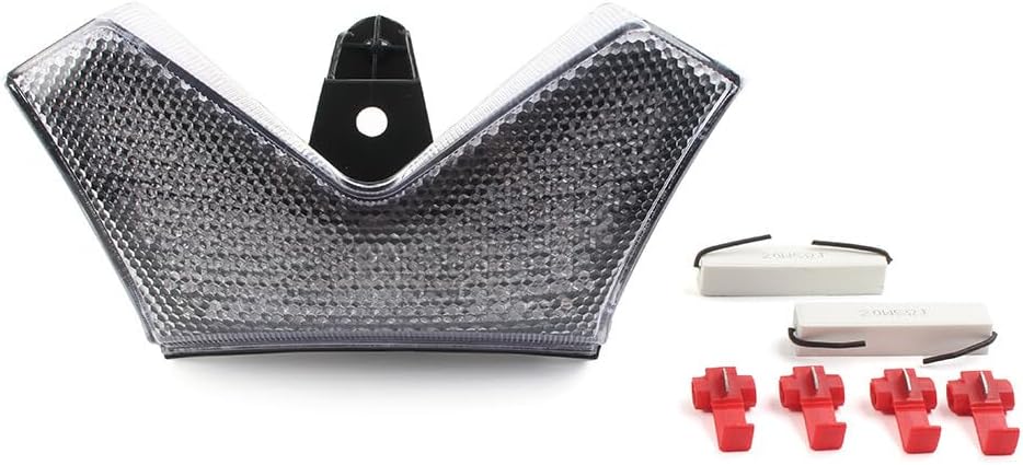 ya 10 9.16 zhengce LED Tail Lamp Taillight Running Light Clear Fit for Kawasaki ZX-14R 2006-20