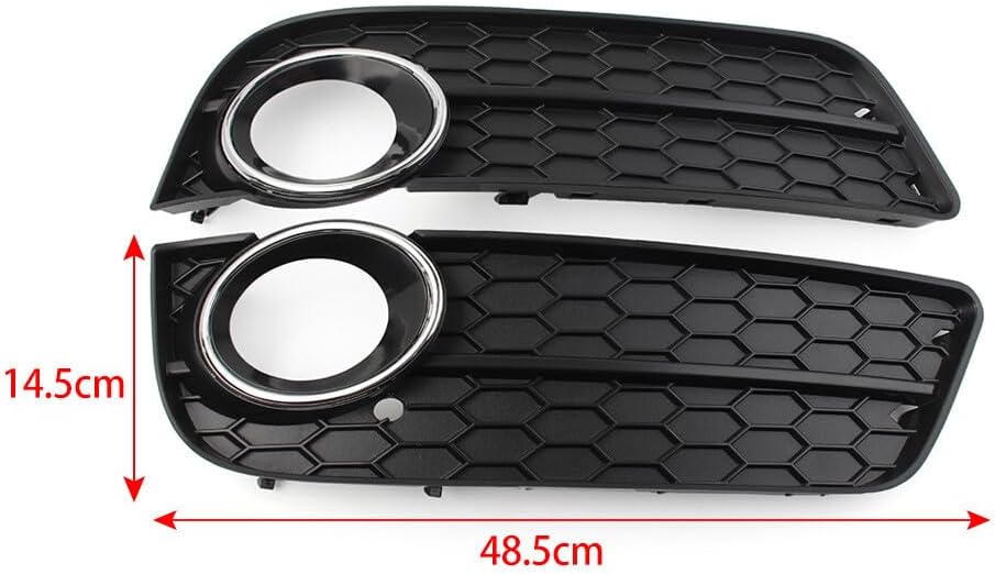 ya 10 9.16 zhengce Left Front Bumper Fog Light Grille Cover With Chrome Ring for Audi A5 2008-