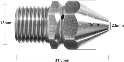 ya 26 10.21 baidi High Pressure Nozzle Sewer Pipe Cleaner Quick Connector Soft Sewer Blockages