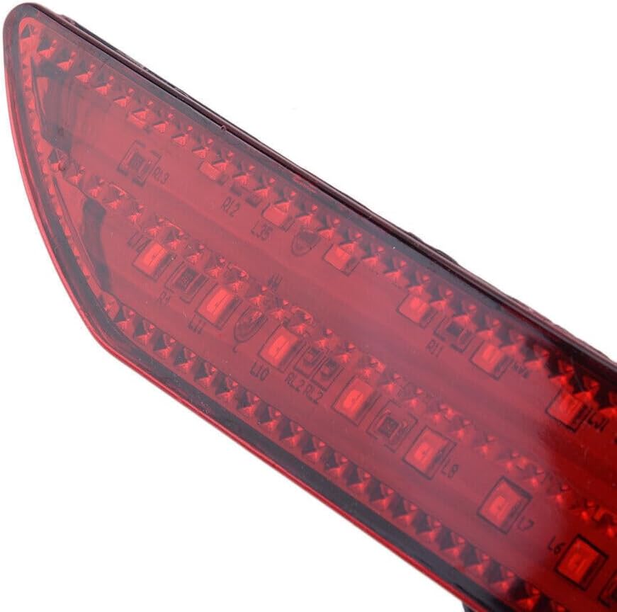 ya 14 9.20 zhengce 2 Pack LED Rear Bumper Reflector Brake Light DRL Light Fits for Honda CRV 2-1
