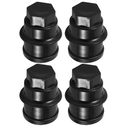 ya 13 9.15 baidi 4 Pcs Hub Nut Cover Wheel Protective Cap Car Lug Covers Black Nuts Caps