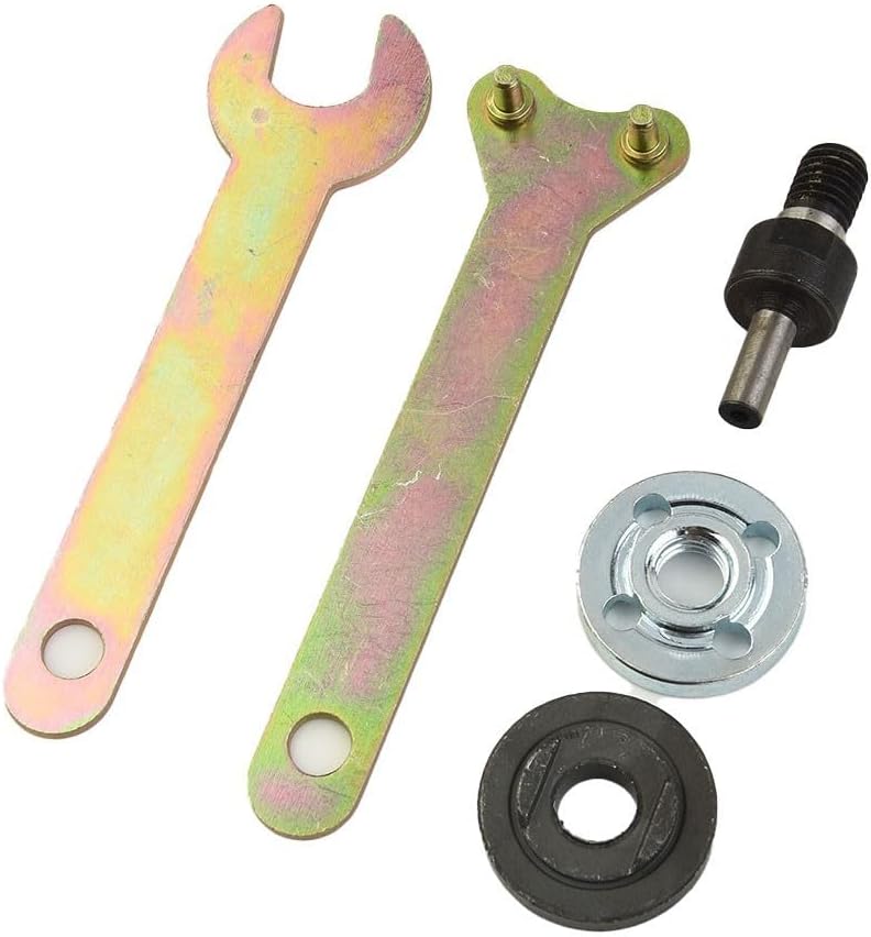 ya 26 10.21 baidi 5* Metal Angle Grinder Lock Flange Nut W/Spanner Wrench Tools Replacement Tool