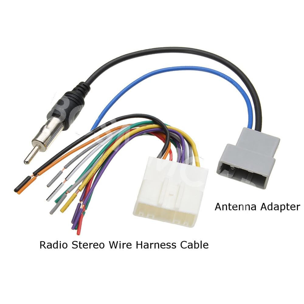ya 9 10.24 Fit for Nissan 370Z 2009-2013 Radio Stereo Wire Harness Cable Antenna Adapt