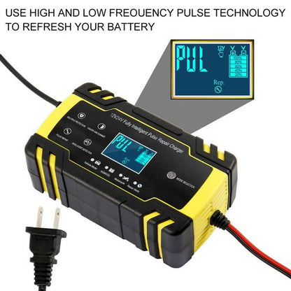 ya 6 8.14 12/24V for Smart Fast Charging Tool Car Full Automatic Battery for Charger Lead Acid LCD