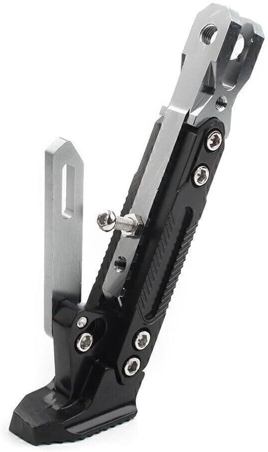 ya 9 10.24 Stainless Steel Motorcycle Non-Slip Adjustable Kickstand Foot Side Support
