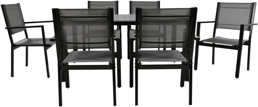 ya 28 10.13 baidi Gray Steel Table Set, for Patio