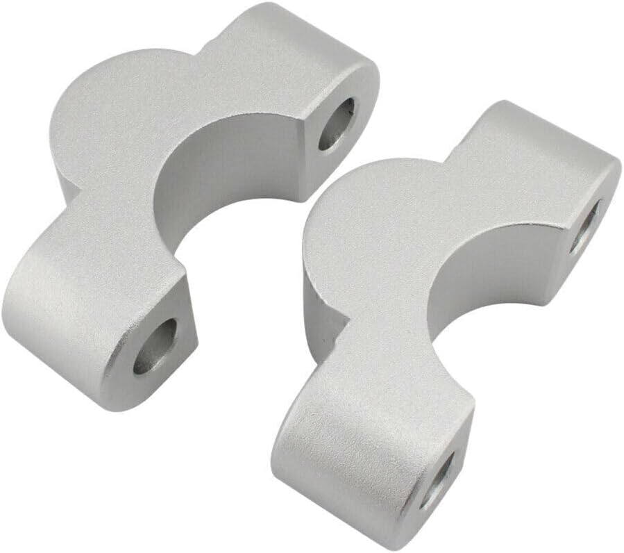 ya 4 8.14 Handlebar Risers Handle Bar Lift Clamp Adapters for BMW S1000XR 2020-2023 Silver