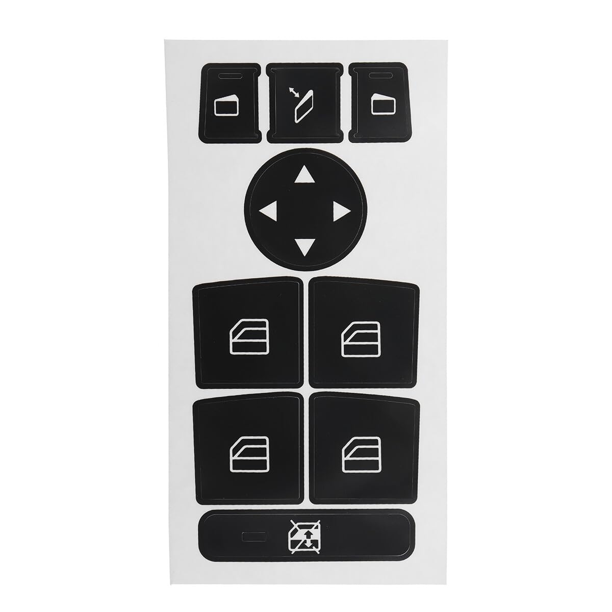ya 23 10.7 baidi Black Window Switch Button Repair Sticker Decal for for Mercedes-Benz 2007-2014 Auto