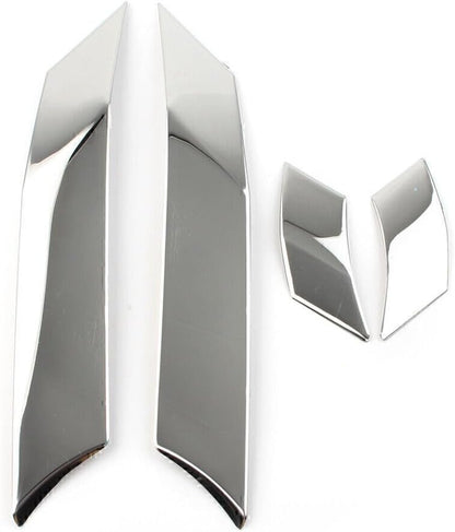 ya 4 8.14 Door Window A C Pillar Post Molding Cover LHD Fit for Toyota Rav4 2019-2021 Chrome