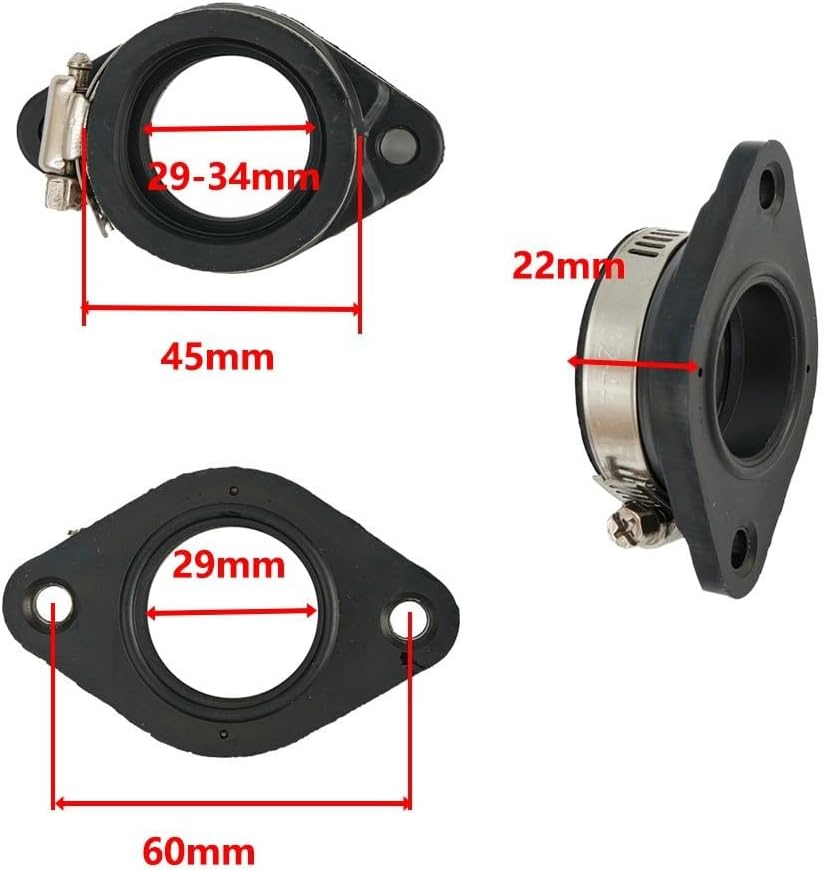 ya 23 10.7 baidi Flange for MANifold Boot Adapter Carb for MANifold Boot 28mm Carburetor Intake