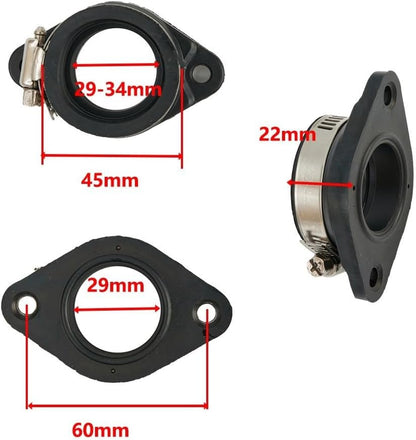 ya 23 10.7 baidi Flange for MANifold Boot Adapter Carb for MANifold Boot 28mm Carburetor Intake