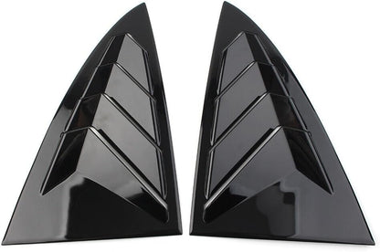 ya 4 8.14 Glossy Black Side Vent Window Scoop Louver Trim for Tesla Model 3 2017-2022 2020