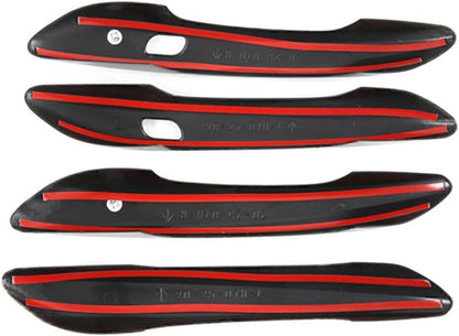 ya 10 9.16 baidi 4PCS Exterior Side Door Handle Cover Trim for Hyundai for Elantra 2021 Black