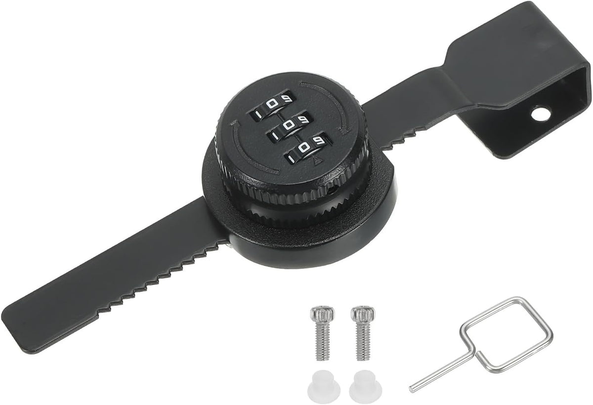 ya 26 10.21 baidi Keyless Cabinet Lock, Zinc Alloy 3 it Password Combination Lock, (Black)