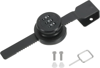 ya 26 10.21 baidi Keyless Cabinet Lock, Zinc Alloy 3 it Password Combination Lock, (Black)