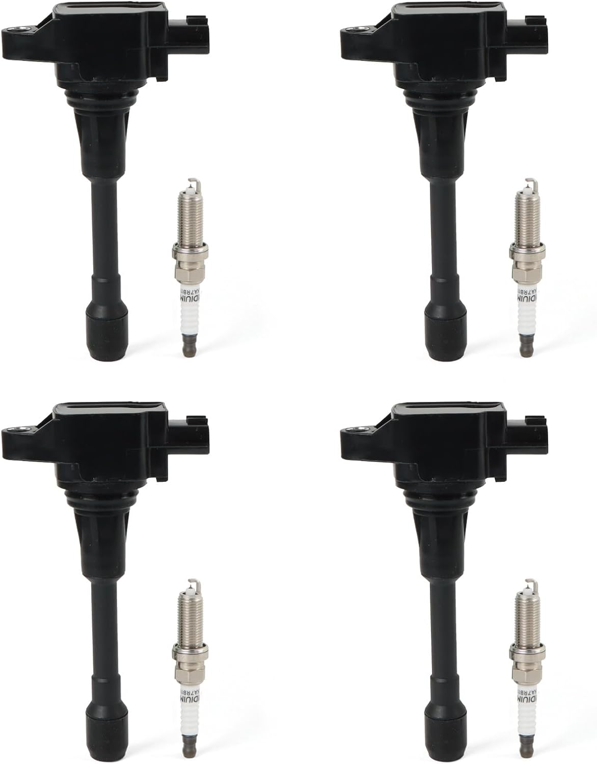 ya 9 10.24 Ignition Coil & Spark Plug Kit for 07-19 for Nissan for Altima Sentra Rogue Versa