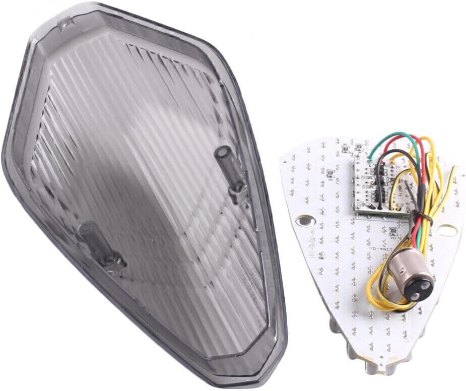 ya 5 8.24 baidi for Honda 2002-2008 07 VTX 1300 REYRO / 1800T RETRO Smoke LED Tail Light W/Brake