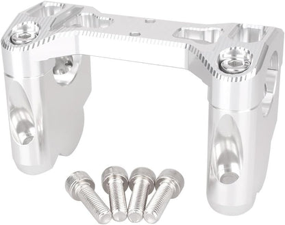 ya 4 8.8.2 Handle Bar Riser Clamp Mount CNC Aluminum Silver Fit for BMW R1200GS 2013 2014 motor
