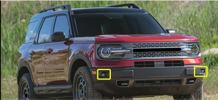 ya 10 9.16 zhengce 1Pair Front Bumper LED Fog Lights Driving Lamp for Ford Bronco Sport 2021-2